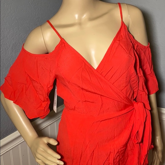 NWT Lush Med Wrap Dress - Picture 2 of 8